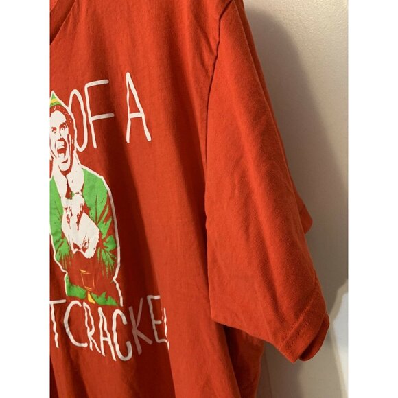 Classic Elf Movie Buddy Will Ferrel Son Of A Nutcracker Red T-Shirt Sz XL - Picture 4 of 5